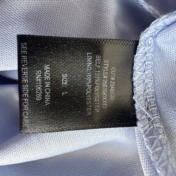 Trixxi Milkmaid Tiered Maxi Dress L Blue Floral Tie Strap Smocked Ruffle Peasant - Picture 8 of 13